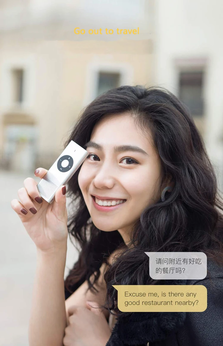Xiaomi Mijia Konjak AI голосовой переводчик 14 Язык 7 дней в режиме ожидания 8 ч непрерывный перевод 900 мАч батарея Smart