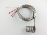25x80mm 220V 40MM wire length with K thermocouple Spring Heater Coil Heater Band Heater 4.2*2.2mm Section Size