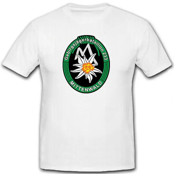 

2019 Summer Brand Clothing GebJgBtl 233 Mountaineer Battalion Bundeswehr Mittenwald - T Shirt Novelty T Shirt
