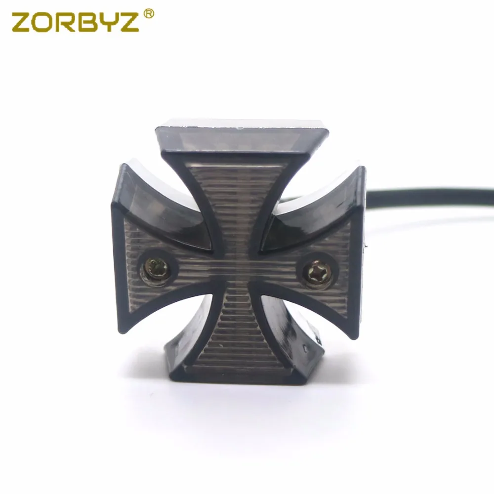 ZORBYZ светодиодный мини фонарь для мотоцикла Мальтийский крест задний стоп сигнал