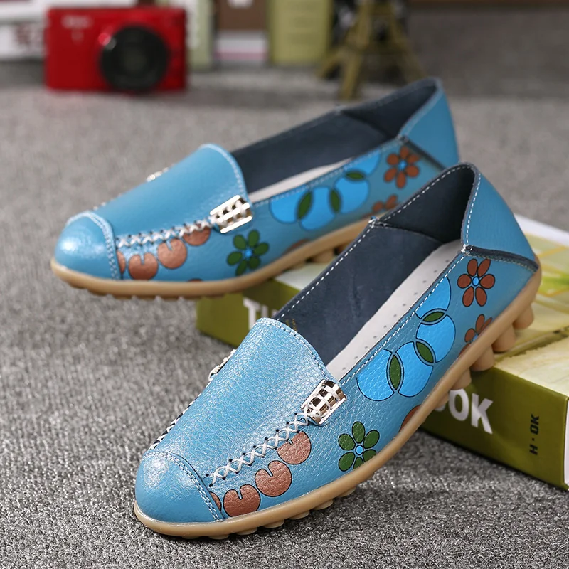 А shugena Новинка 2017 года поступления Натуральная кожа женская обувь на плоской