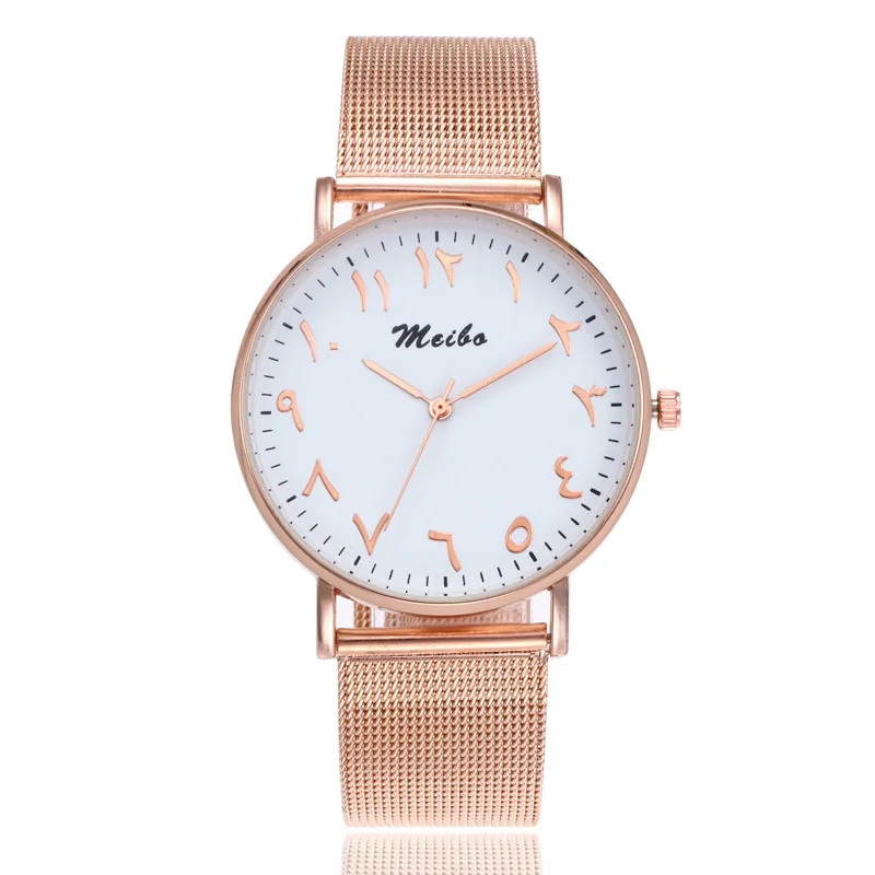 Брендовые модные серебристые и золотые наручные часы с сеткой креативные