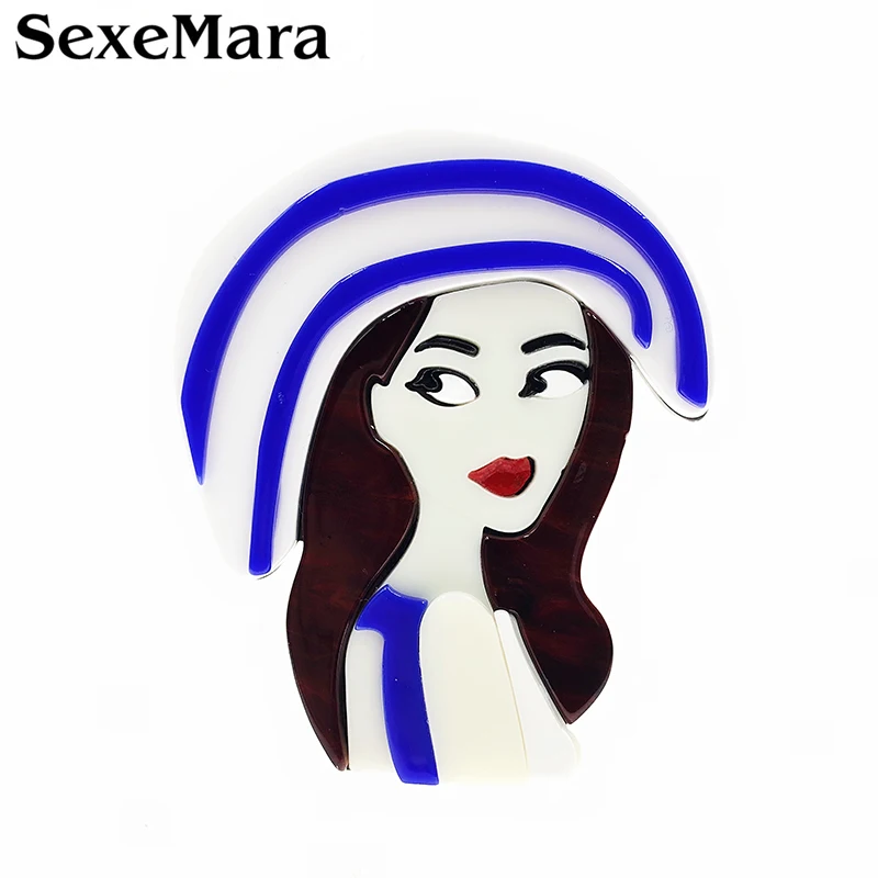 SexeMara/модные элегантные акриловая брошь для девочек с открытым носком женщин