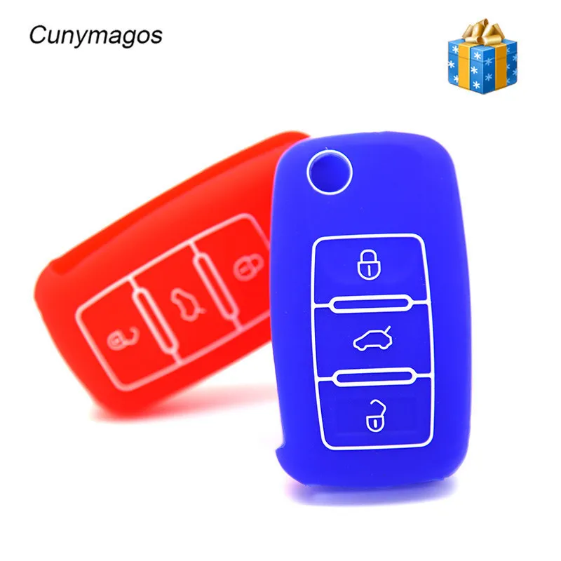 New Universal Silicone Car Key Cover Case Shell fob for VW Bora Jetta POLO Passat Skoda Superb Octavia Fabia SEAT Ibiza Leon |