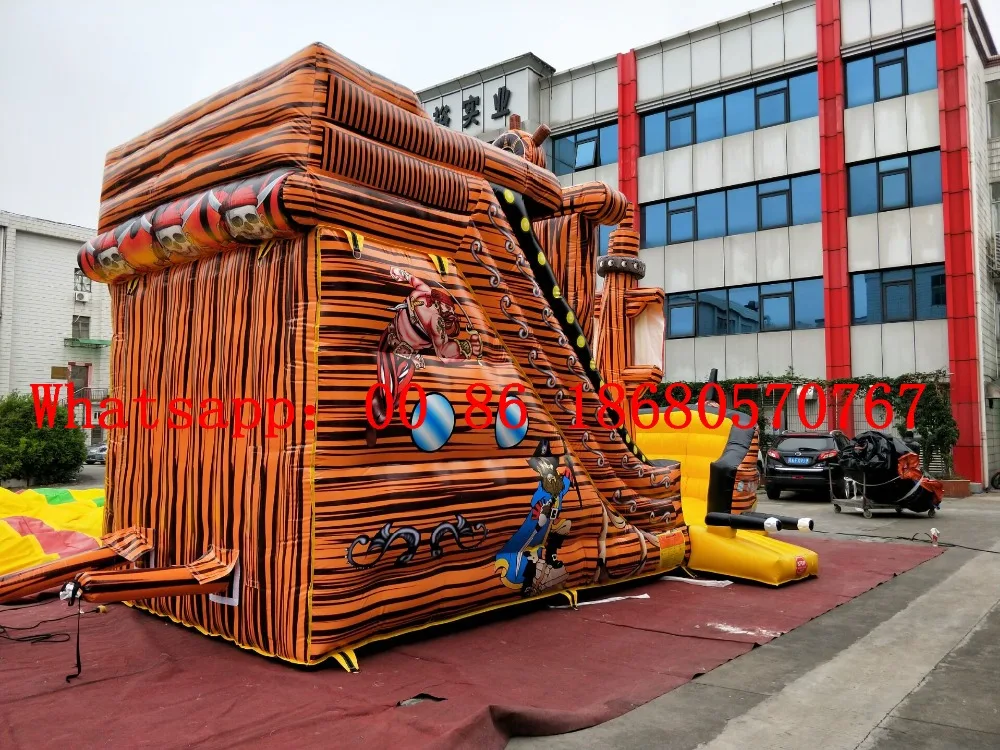 (China Guangzhou) Factory direct inflatable slide / castle trampoline pool /Inflatable pirate ship YLY-052 | Спорт и развлечения