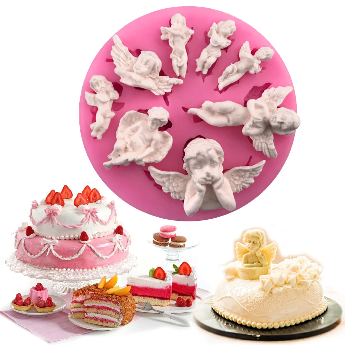 1 шт. силиконовая форма для выпечки Ангел|pastry baking|silicone moldmold angel |