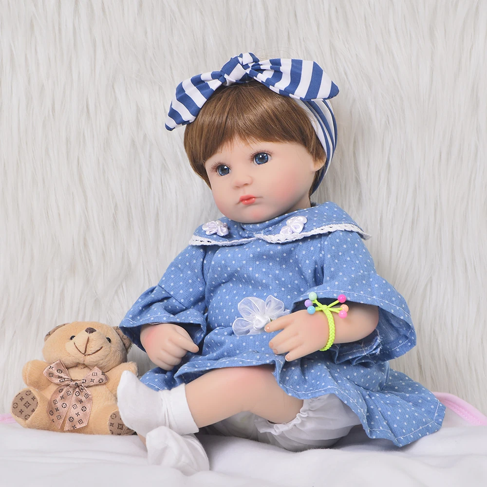KEIUMI 17 дюймов Reborn силиконовые детские куклы реалистичные милые 43 см Reborn Menina Boneca дети Playmate для детей день подарки