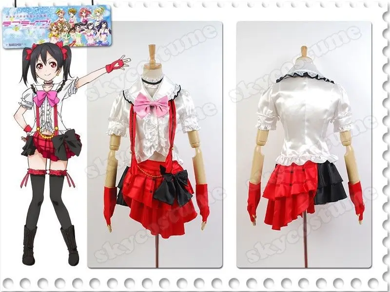 Люблю жить! Костюм Lovelive School Idol Project Yazawa Nico платье для униформы костюмы косплея на