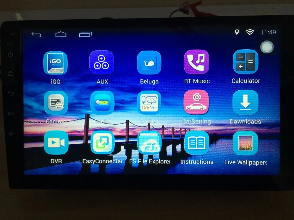 4 ядра 1024*600 Android 5.1 автомобильный DVD GPS навигации игрока deckless стерео для Hyundai Tucson/IX35