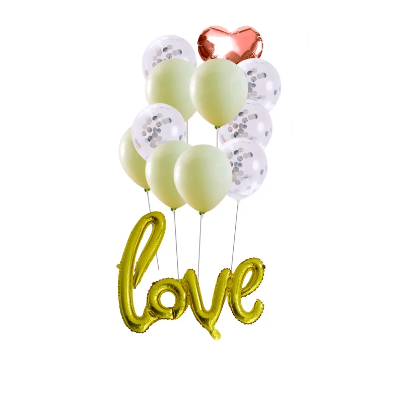 11 шт латексные конфетти Воздушные шары гелиевые украшения для дня рождения пол