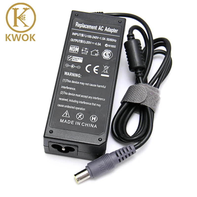 Адаптер переменного тока для Lenovo Thinkpad E420 E430 T61 T60p Z60T T60 T420 T430 F25 20 в 4 5a 90 Вт|ac adapter
