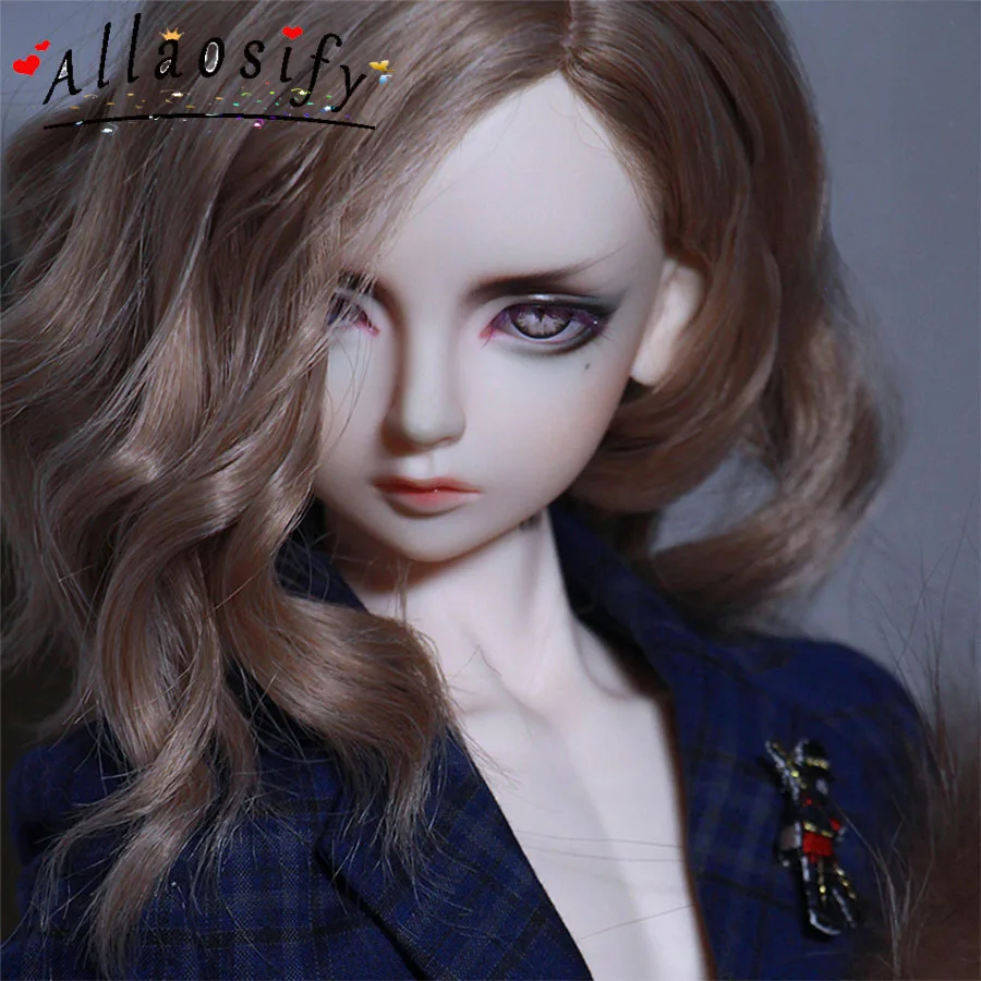 Парик для шарнирной куклы Allaosify 1/3 1/4 1/6 высокотемпературный парик девочек длинный