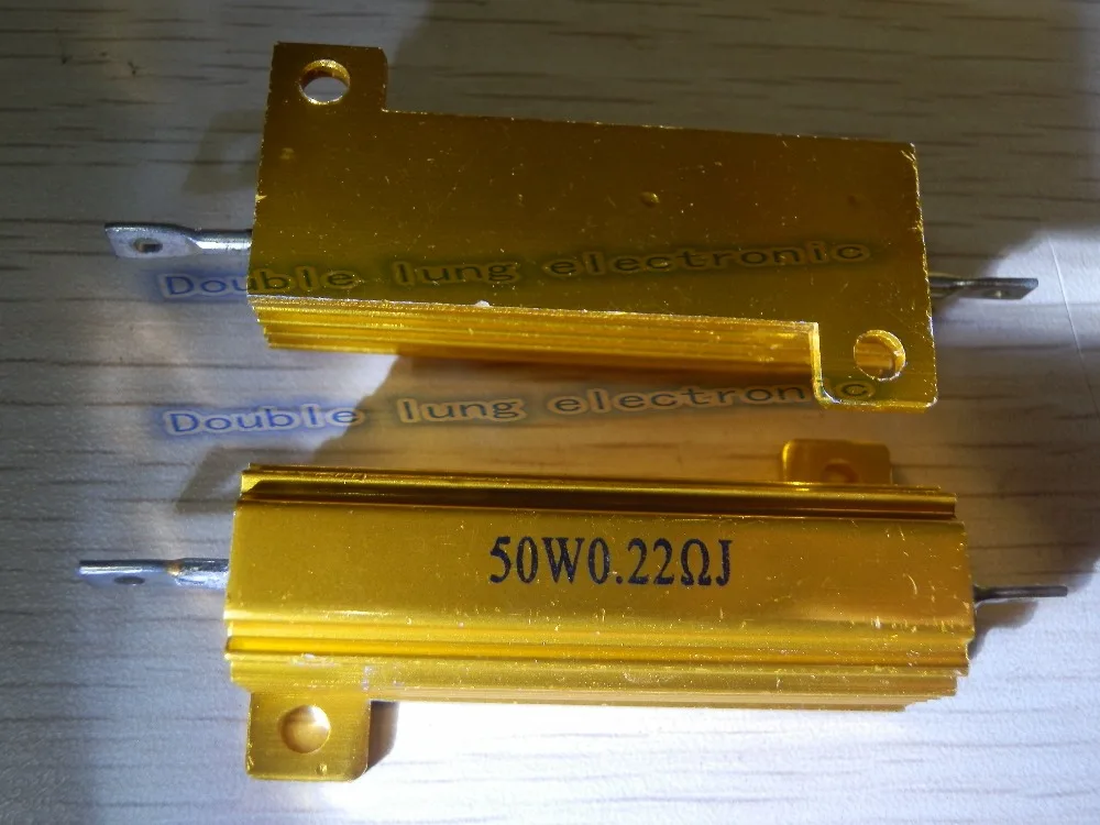 10 шт./лот RX24 50 Вт ватт 0.1R 0.2R 0.3R 0.4R 0.5R 0.6R 0.8R 1.5R 2.2R 4.7R Ом светодиодный нагрузочный