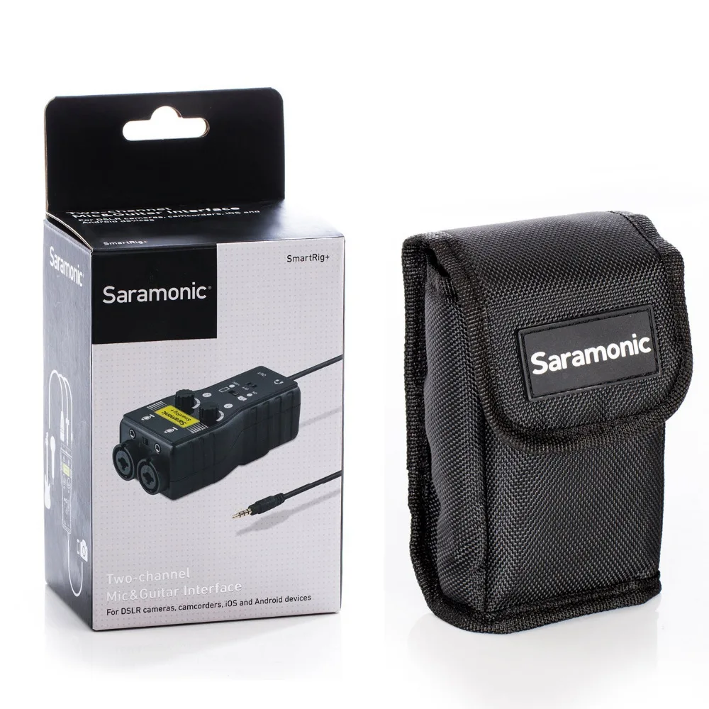 Saramonic Smartrig + XLR микрофон предусилитель аудио адаптер микшер и гитары Интерфейс для