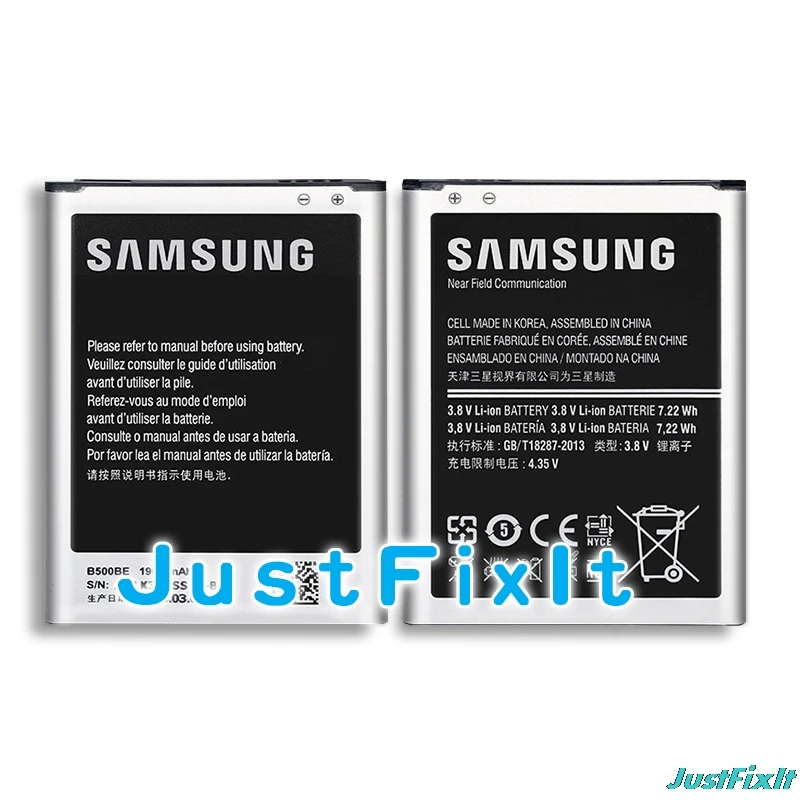 Original Replacement Battery B500BE For Samsung GALAXY S4 Mini I9190 I9192 I9195 I9198 Genuine Phone 1900mAh | Мобильные телефоны и