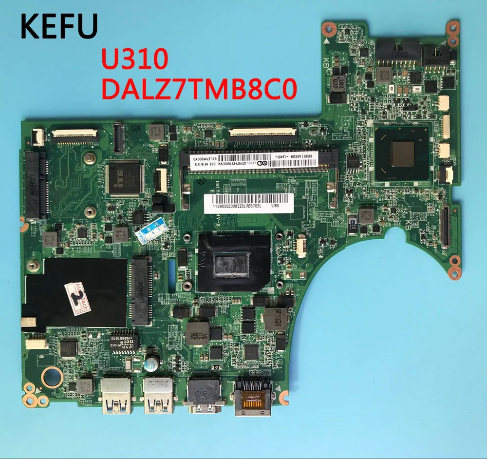 Материнская плата KEFU DALZ7TMB8C0 для lenovo U310 материнская DDR3 ноутбука полностью