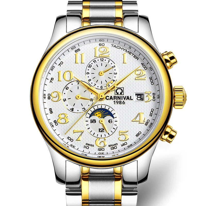 Часы мужские автоматические механические из нержавеющей стали|gift gifts|gift mengift clock |