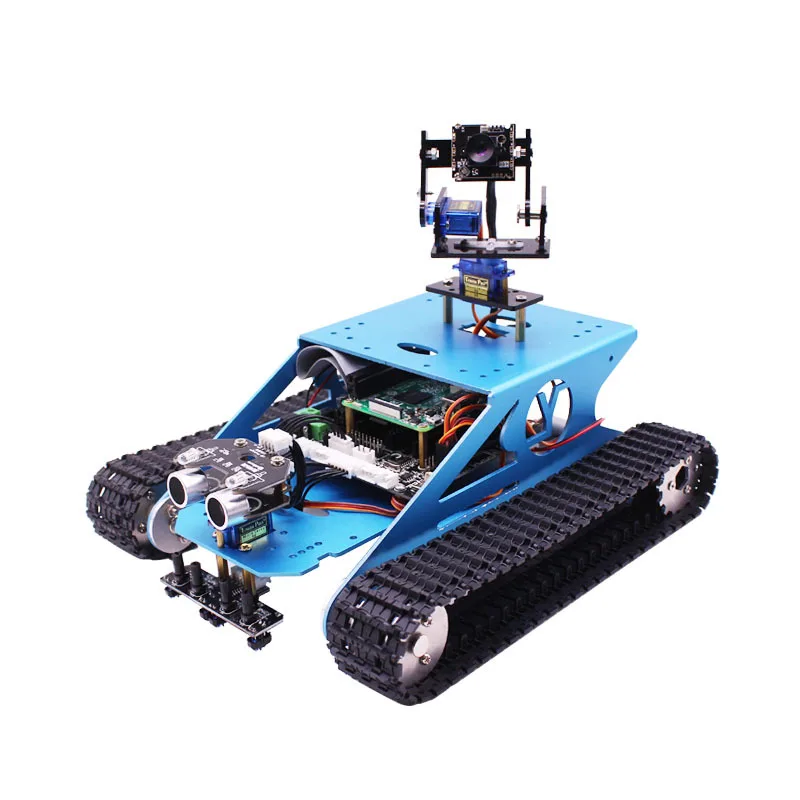 Yahboom умный автомобиль G1 Танк робот комплект RC с wifi камерой для Raspberry Pi 4B/3B