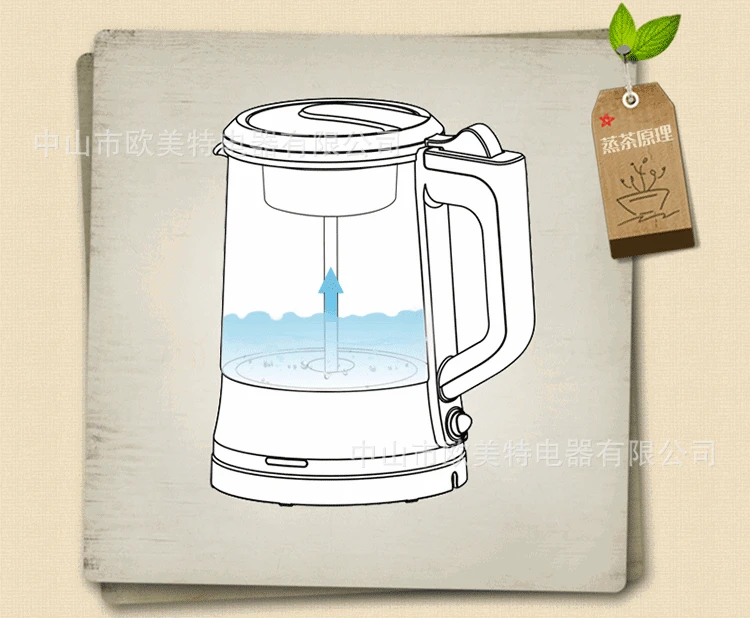 220V Automatic Multifunction Steam Electric Kettle Borosilicate Glass Tea Maker Black Puer Boiled Health Teapot Water | Дом и сад