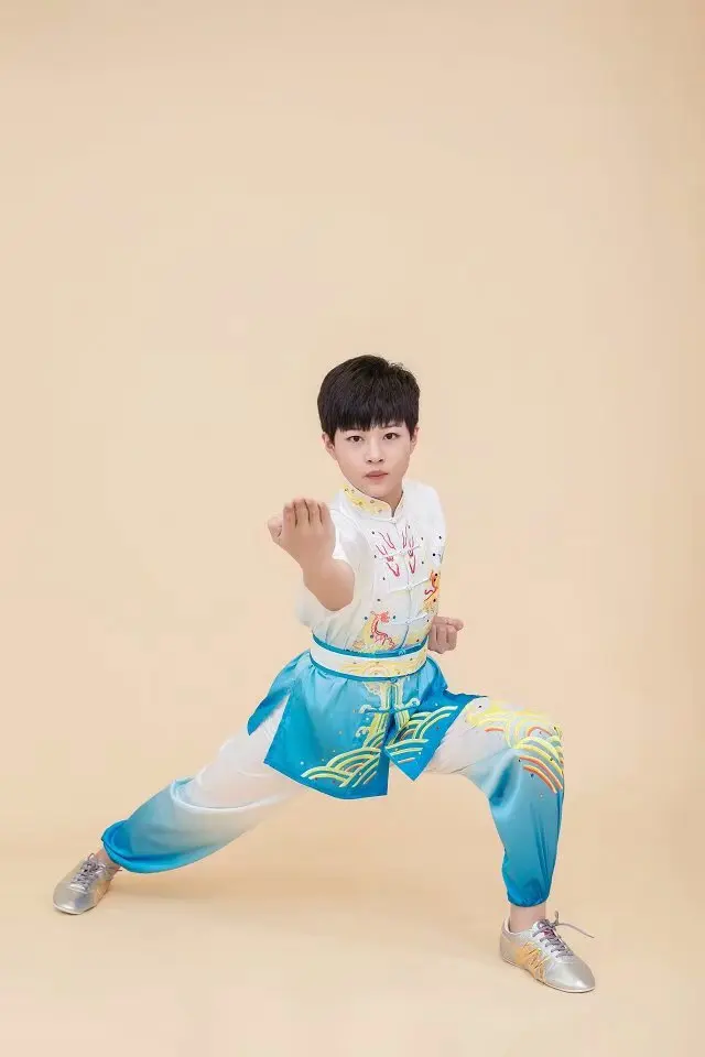 Wushu taichi одежда тайцзи changquan Униформа боевые искусства соревнования вышитые