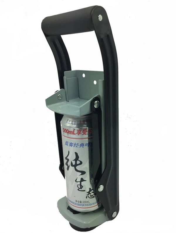 

Free Shipping Heavy Duty 16oz Can Crusher 500ml Size Can Crusher Durable to Use with anti-relax nuts with EVA Handle Grip