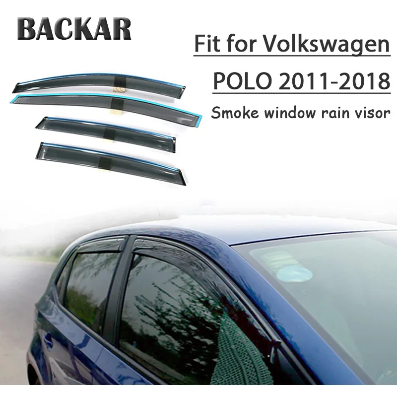 Защитный козырек от дождя ветра и солнца для VW Polo Hatchback 2011 2012 2013 2014 2015 2016 2017