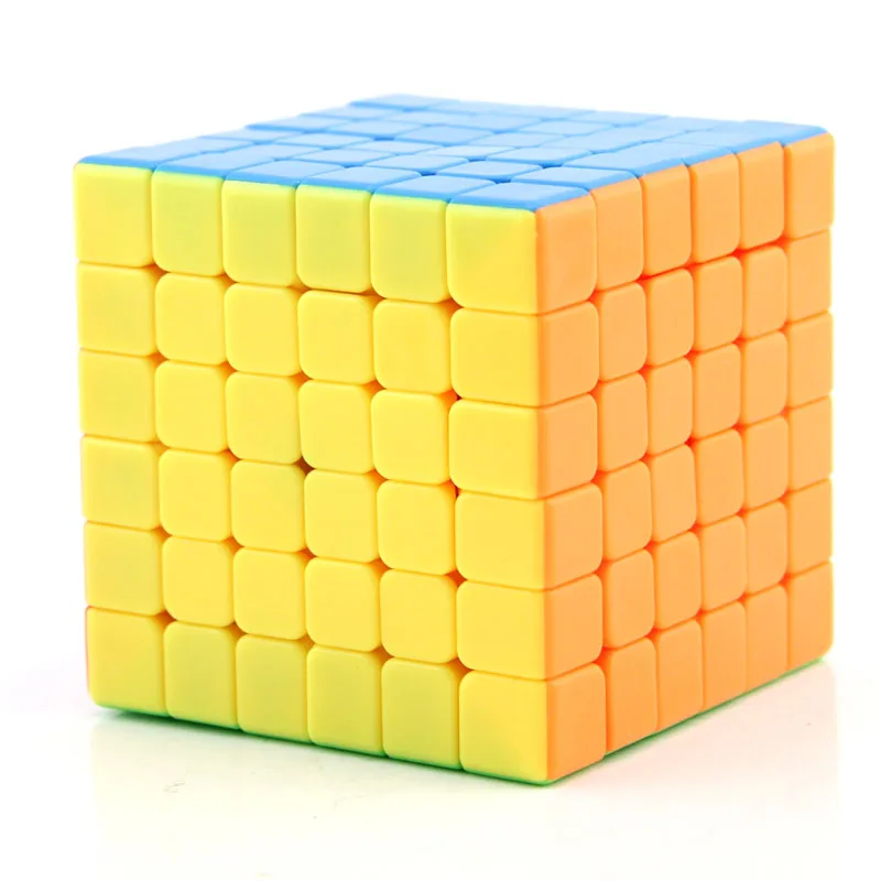 

YONGJUN YUSHI Tickerless 6*6*6 Magnetic Magic Cube Speed Puzzle 6x6 Cube Educational Toys for Adult Children with Bracket 68mm
