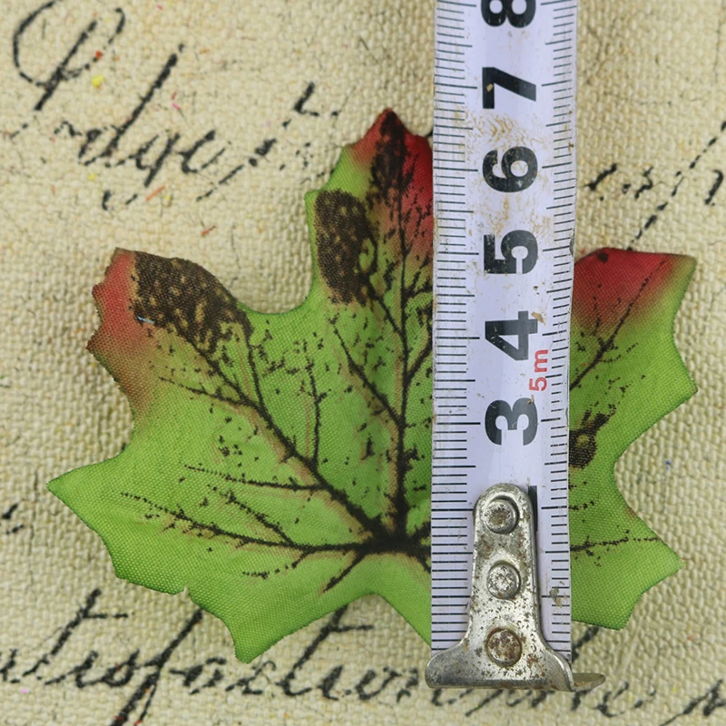 100 шт./лот искусственные разноцветные осенние кленовые листья в виде осенних