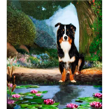 

YIKEE crystal diamond painting dog Full Square DIY Diamond Painting diamond embroidery animals k1673