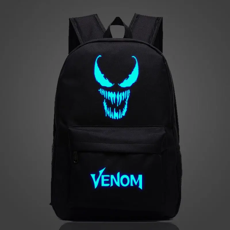 Светящийся Galaxy Venom для мальчиков и девочек, детская школьная сумка, женский рюкзак, подростковые школьные сумки, мужские рюкзаки