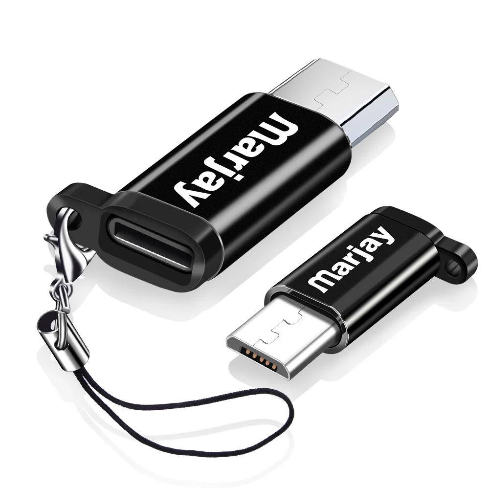 black Micro USB Кабель-адаптер Micro USB мужчина к Тип-C Женский конвертер USB кабель для передачи данных OTG адаптер для huawei Mate20 X Pro P20 samsung S9 S8 - Цвет: black