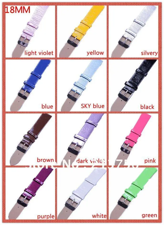 40 шт. Кожаные Ремешки для наручных часов 18 мм 13 цветов|watch band man 50|watch timexband aid adhesive