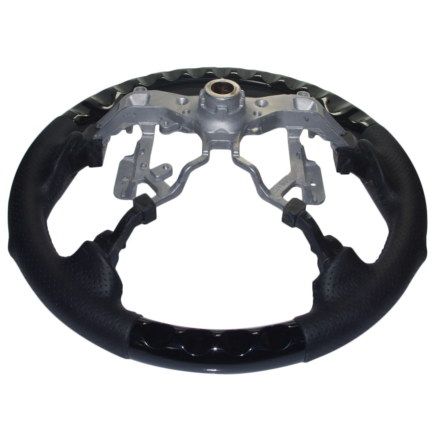 Черное Кожаное Спортивное Рулевое колесо для Toyota 2007 2011 Camry Kluger Estima Hilux Fortuner Allion