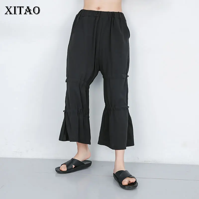 [XITAO] женские 2019 летние новые модные повседневные широкие брюки Женские