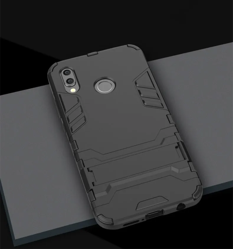 For Huawei P20 Lite case two-in-one bracket anti-falling mobile phone protective jacket |