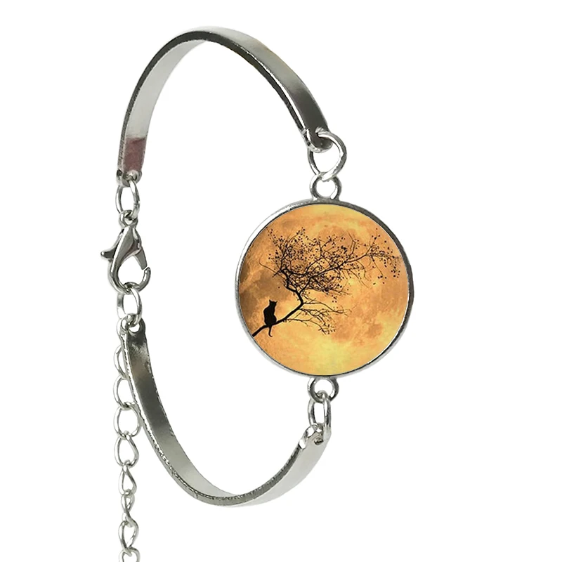 Популярные модели стеклянный браслет из серии милых лунных кошек модный