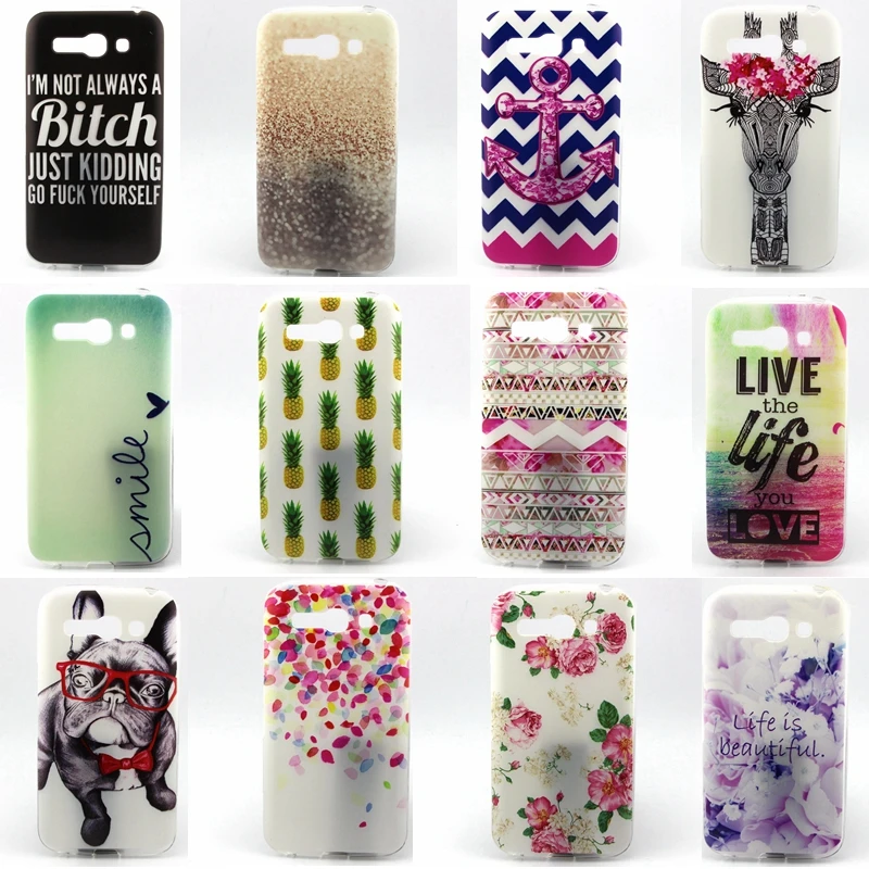 Милые животные Цветы Красивые пейзажи ТПУ Мягкий Чехол Для Alcatel One Touch OT ПОП C5 5036