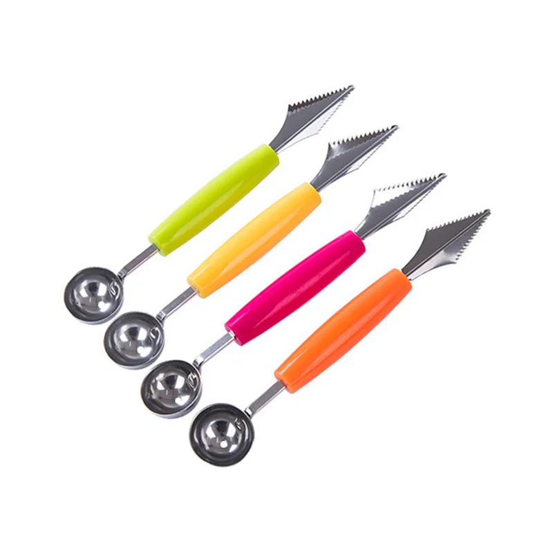 Двухсторонний нож для резьбы по овощам и фруктам дереву фрукты дереву|Ложки