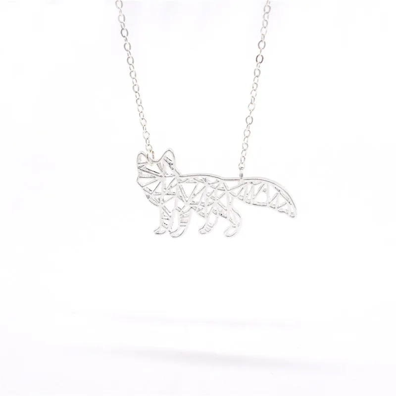 Новые ожерелья и подвески Elfin из лисы оригами модное ожерелье с подвеской в виде