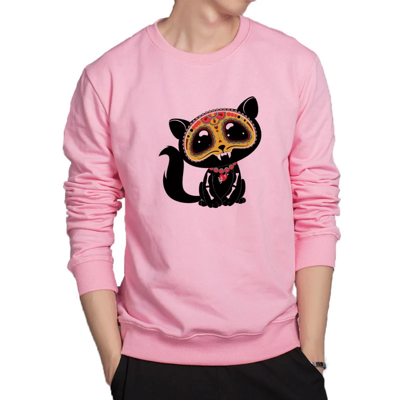 

Masked cat anime hoodie harajuku japanese streetwear soft cotton clothes casual Jacket funny cat hoodies men cheap sale clothes