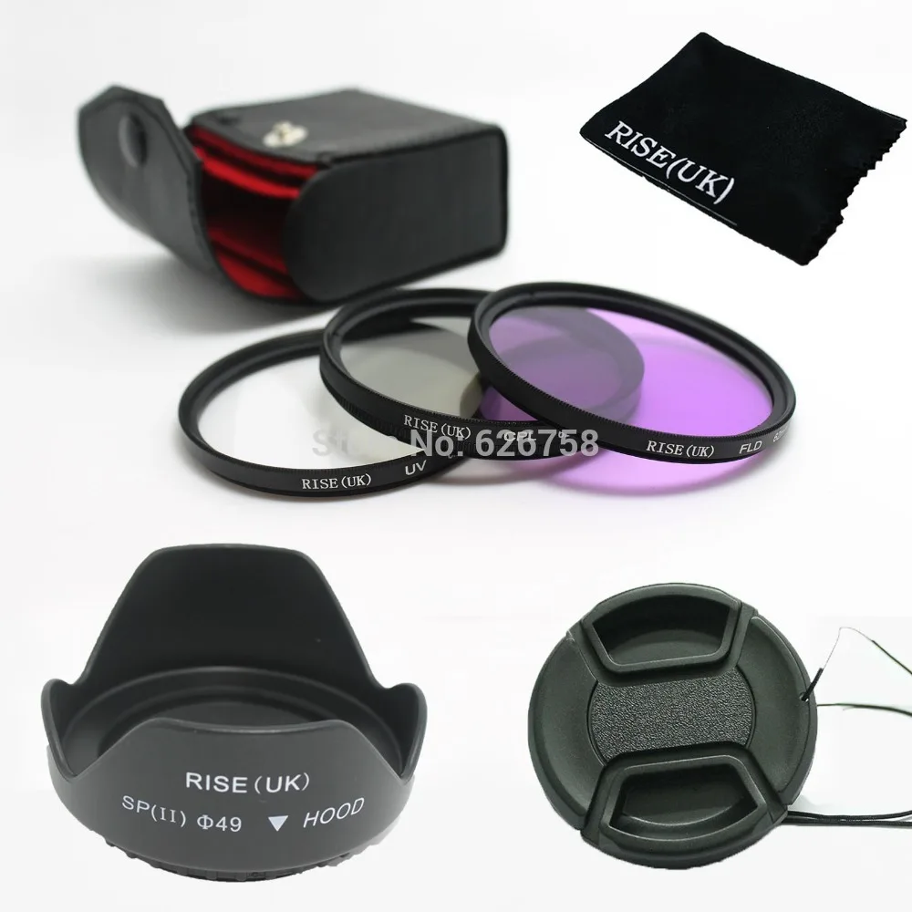 Набор фильтров RISE(UK) 49 мм UV CPL FLD Для Sony Alpha Комплект для объектива с
