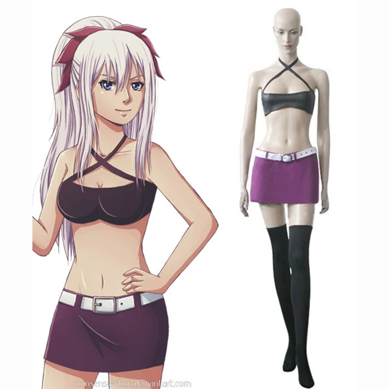 Аниме Fairy Tail Молодой Mirajane косплэй полный комплект униформы костюм для женщин