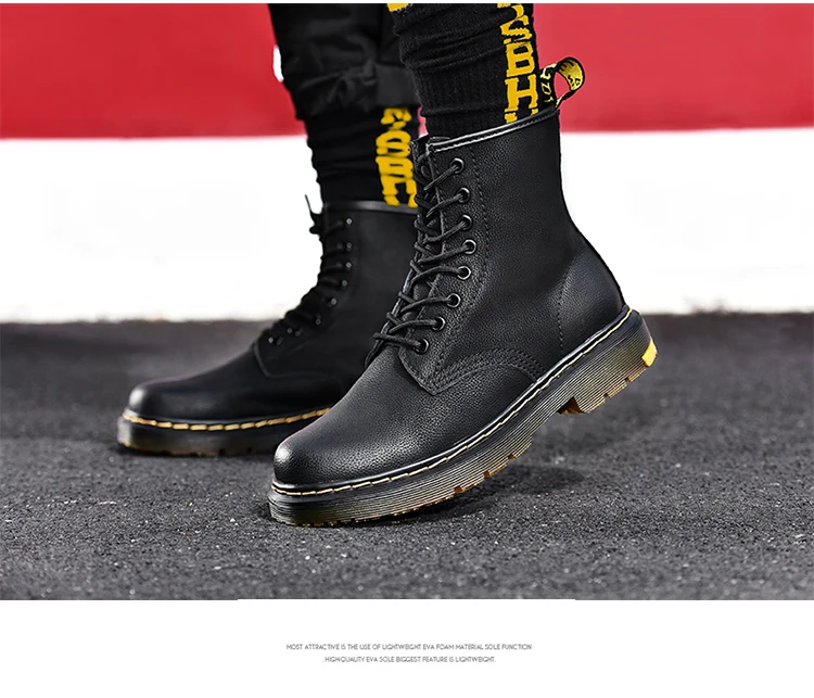 Женские ботинки; doc martins; британский стиль; Dr Martins; винтажные классические ботинки martin из натуральной кожи; женские водонепроницаемые ботинки в байкерском стиле; походная обувь