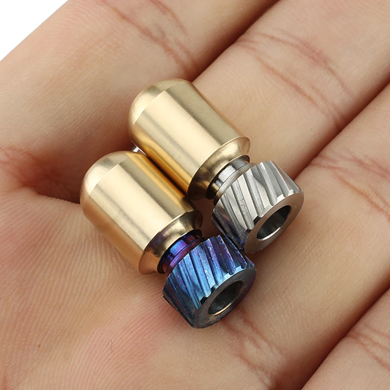 1 шт. латунь + титановый сплав нож бусины Паракорд Зонт веревка Сделай Сам