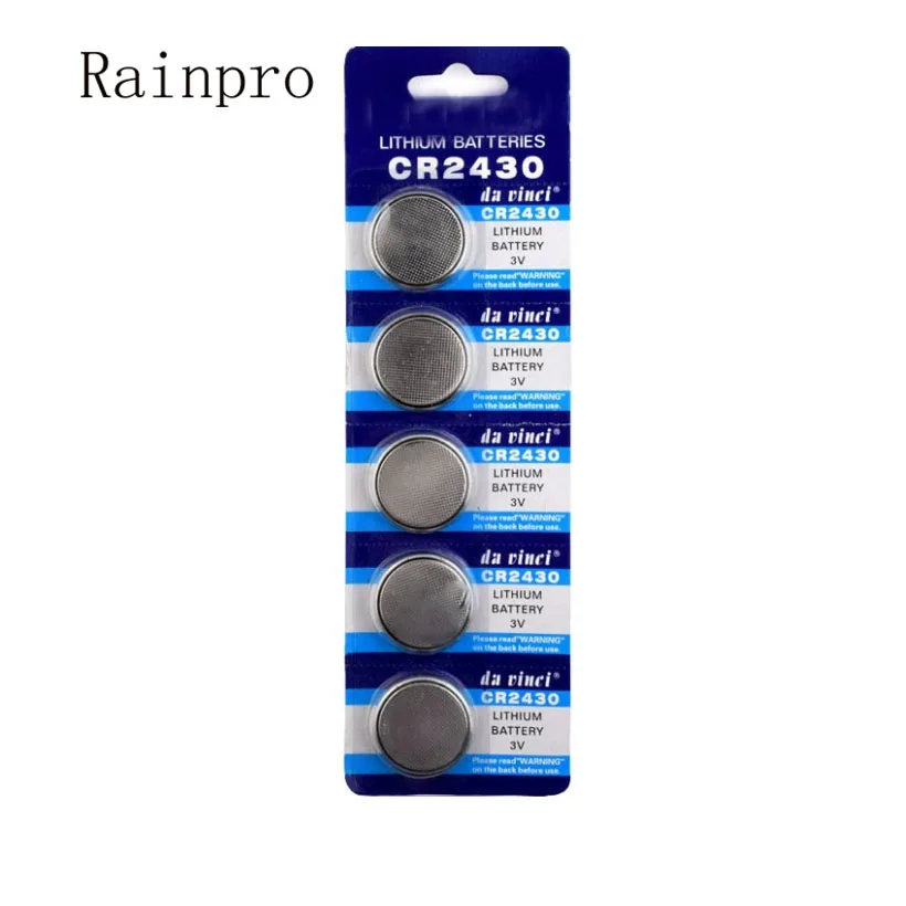 Rainpro 10 шт./лот CR2430 3V для автомобильного пульта дистанционного управления батарея
