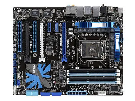 LGA1156 для Intel P55 DDR3 ASUS P7P55D EVO материнская плата 3xPCI-E X16 P7P55D-EVO настольная материнская плата 2200 МГц разгон Deluxe б/у