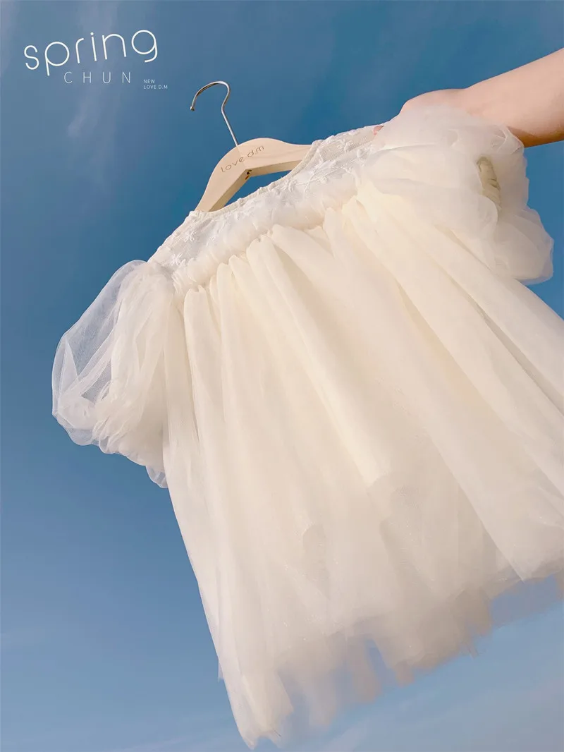 Платье для новорожденных летние детские платья девочек кружевная одежда первого