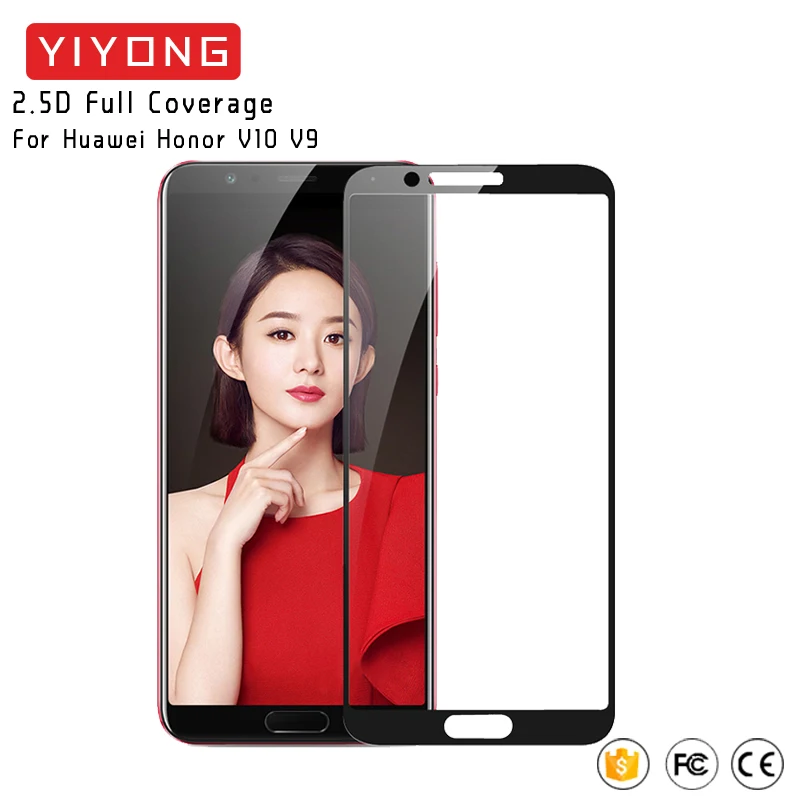 YIYONG 5D полное покрытие стекло Huawei Honor View 20 10 9 закаленное Защита экрана V20 V10 V9 V |