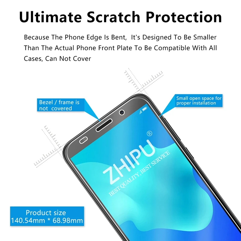 Закаленное стекло для Huawei Y5 lite 2018 Защитное экрана 2.5D 9H закаленное защитная пленка