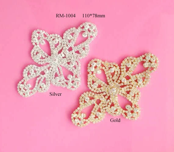 Free shipping 2PCS crystal rhinestone appliques sash for bridal wedding dress hair accessory can mix colors(RM-1004)